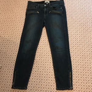 PaigeAnkle Zip Jeans